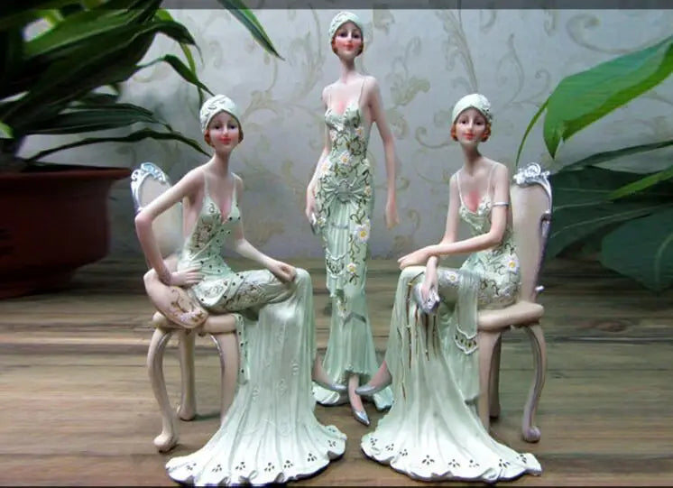 European Character Girl Beauty Resin Ornaments £44.99