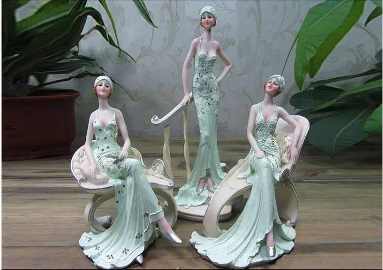 European Character Girl Beauty Resin Ornaments £44.99