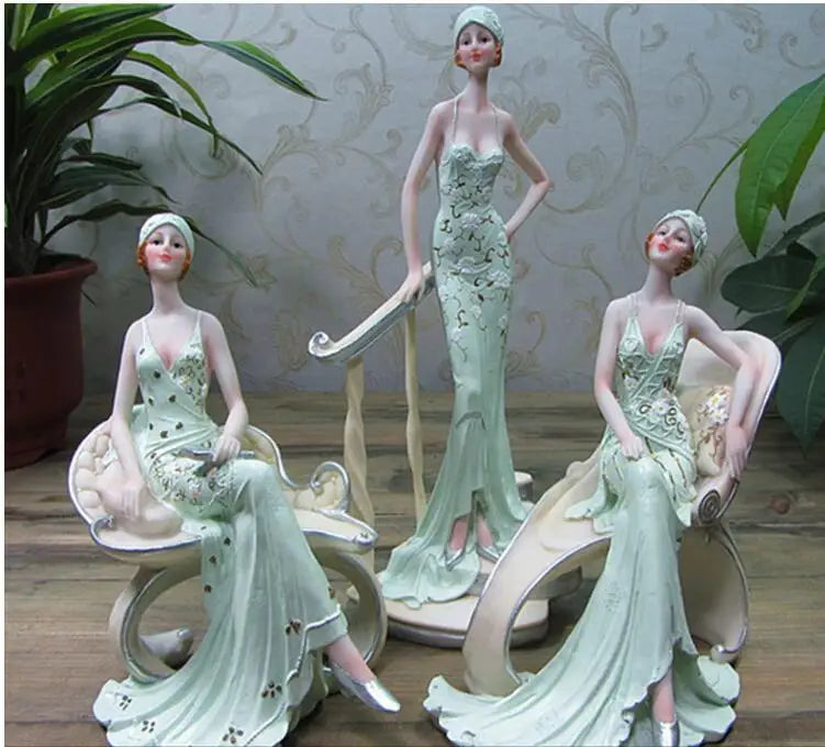 European Character Girl Beauty Resin Ornaments £44.99