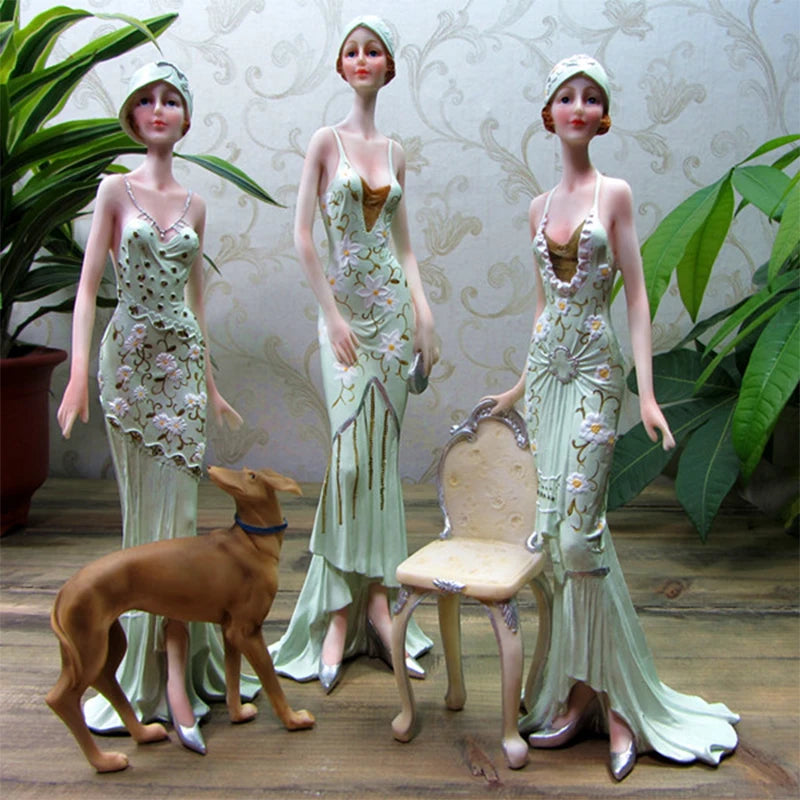 European Character Girl Beauty Resin Ornaments £44.99