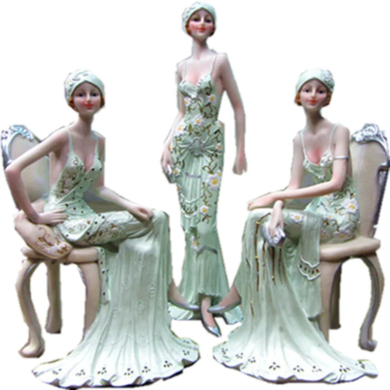 European Character Girl Beauty Resin Ornaments £44.99