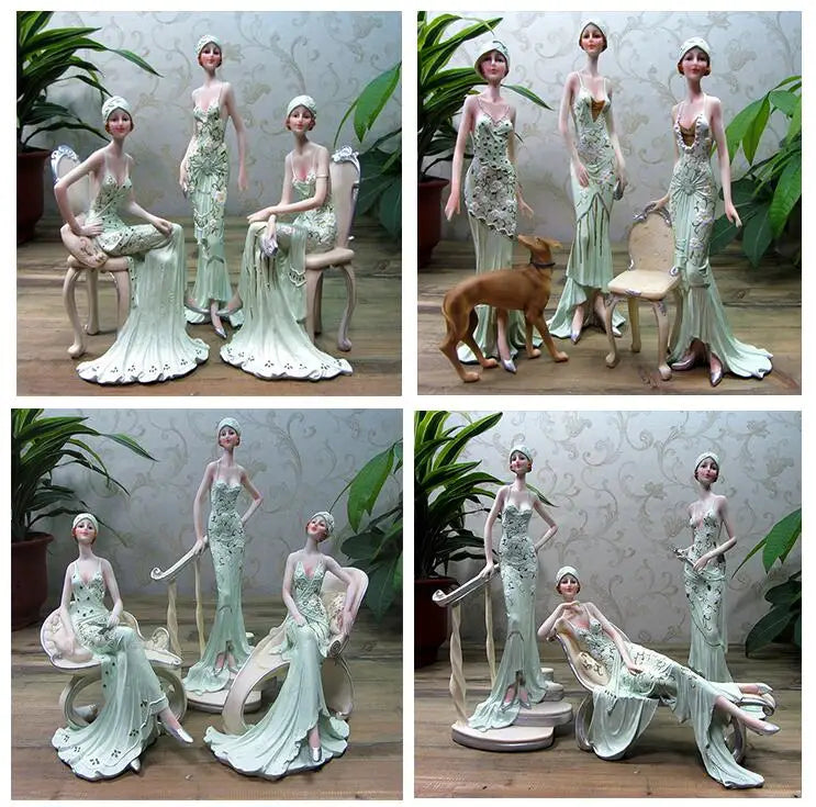 European Character Girl Beauty Resin Ornaments £44.99