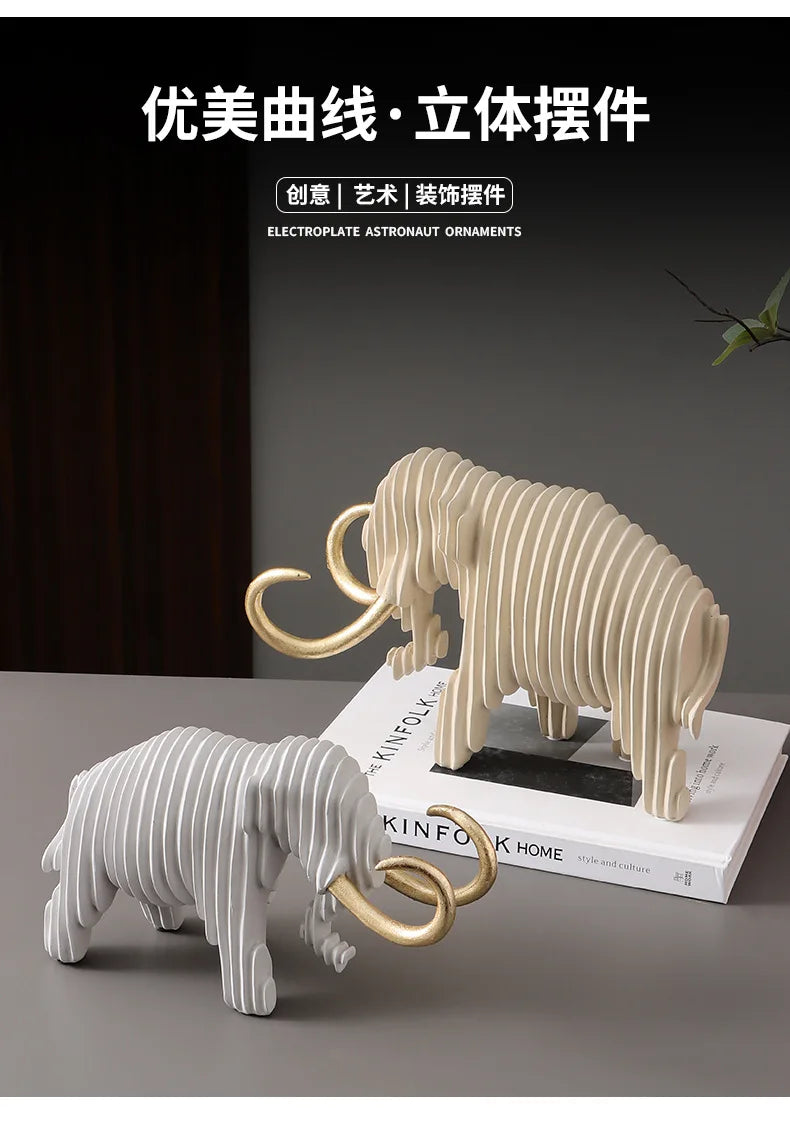 Creative Mammoth Resin Bull Sculpture £46.99 - £66.99