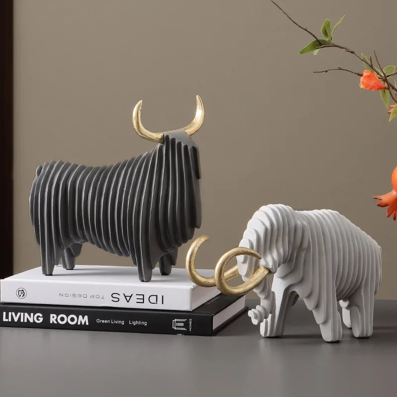 Creative Mammoth Resin Bull Sculpture £46.99 - £66.99