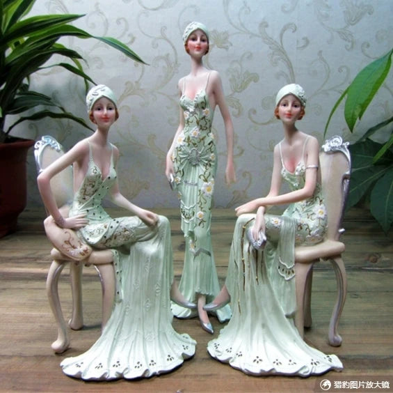 European Character Girl Beauty Resin Ornaments £44.99