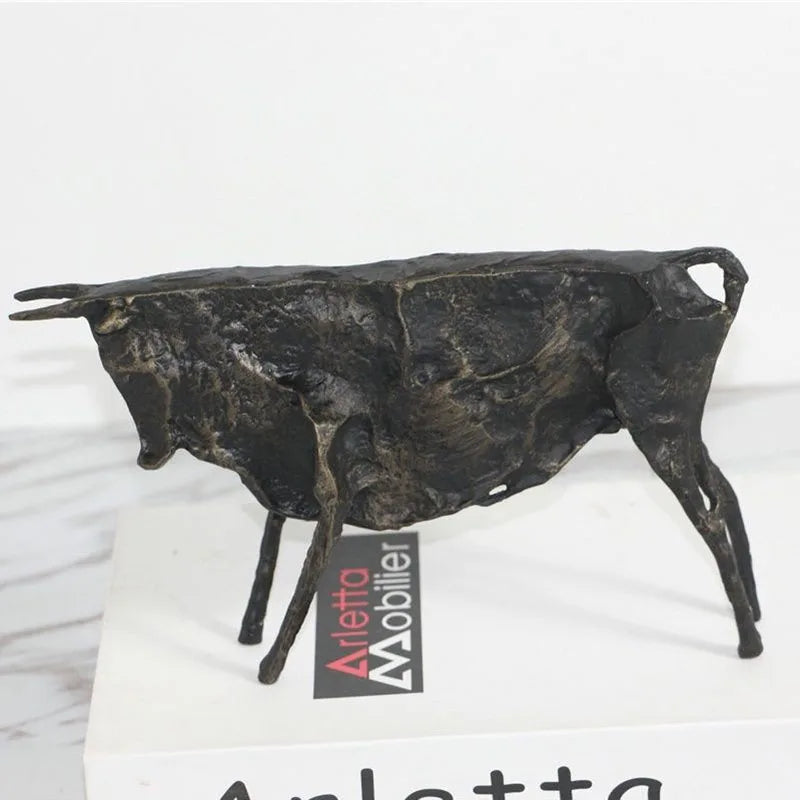 Famous Abstract Bronze Bull Sculpture £47.99