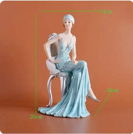 European Character Girl Beauty Resin Ornaments £44.99