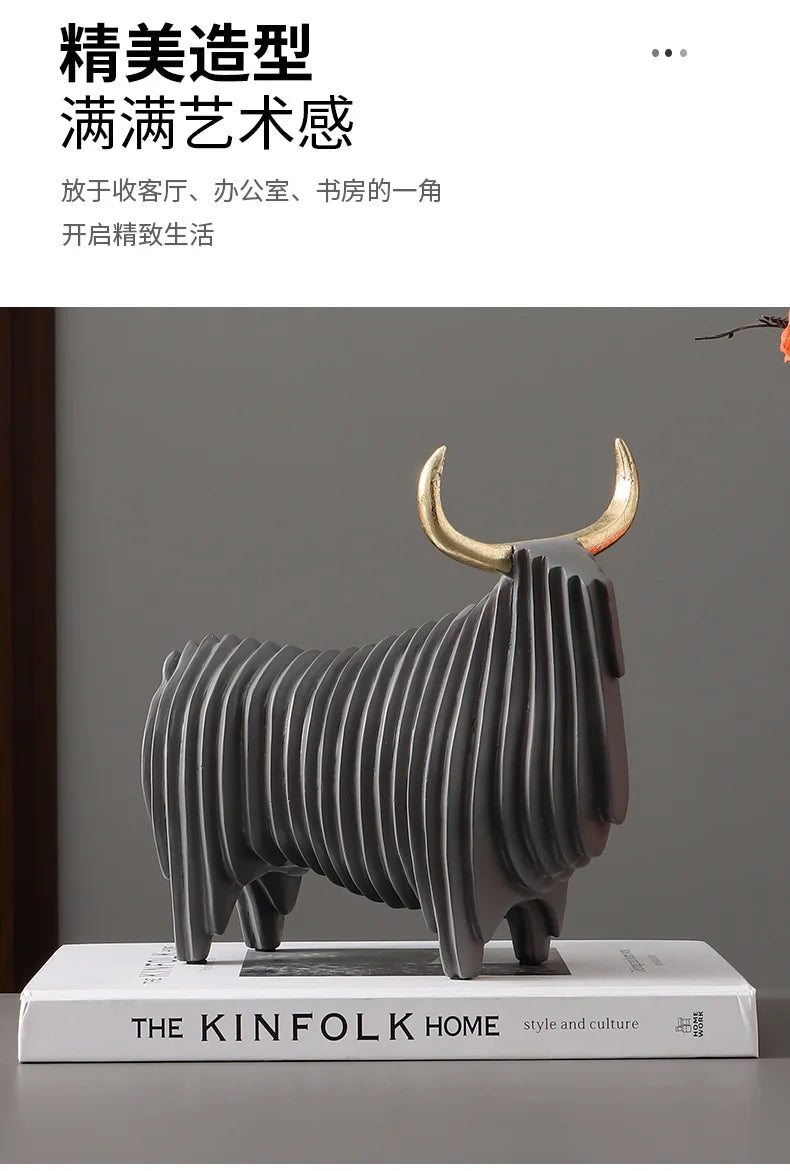 Creative Mammoth Resin Bull Sculpture £46.99 - £66.99